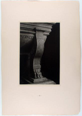 Sarcophagus: Support, plate 10 from The Tomb of Antonio Rossellino for the Cardinal of Portugal