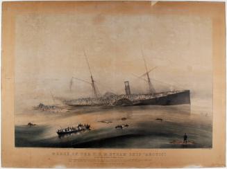 Wreck of the U.S.M. Steam Ship 'Arctic' off Cape Race, Wednesday, September 27th, 1854
