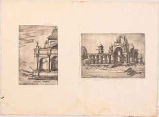 Two Plates Showing Ruins of a Temple of Mercury and a Palace