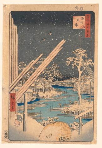 Fukagawa Lumberyards, from the series One Hundred Famous views of Edo