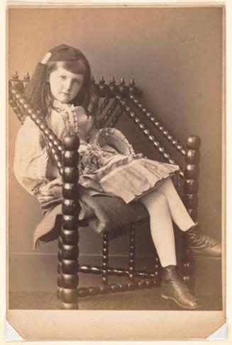 Xie Kitchin Seated in a "Turner's Chair"