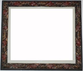 Frame with Acanthus Leaves and Red Colored Background, Purchased for 79.62.1