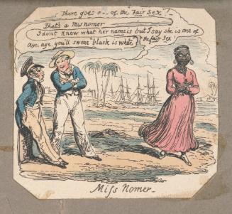 Miss Nomer, vignette fragment from Plate 6 of Scraps and Sketches, Part II