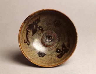 Tea Bowl with Design of Plum Blossoms and Phoenixes
