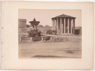 Roma: Tempio Di Vesta Con La Fontana Eretta Da Clemento XI
