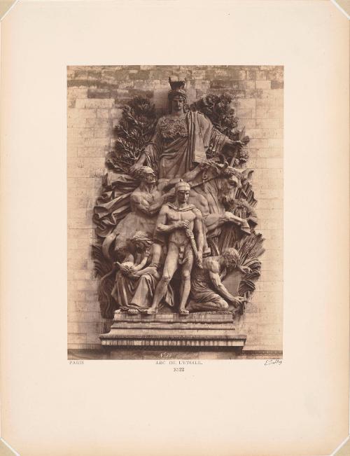Sculpture on the Arc De Triomphe: the Peace of 1815 by Antoine Etex