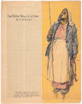 Preparatory Sketch for "The Bible Boys' Cotton" by Roark Bradford
