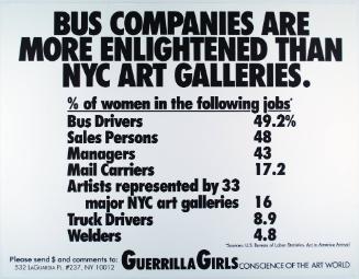 Bus companies are more enlightened than NYC art galleries, from Portfolio Compleat