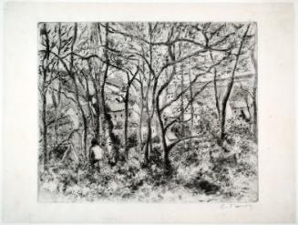 Paysage sous bois, à l'Hermitage (Pontoise) (Landscape through Trees at the Hermitage, Pontoise)