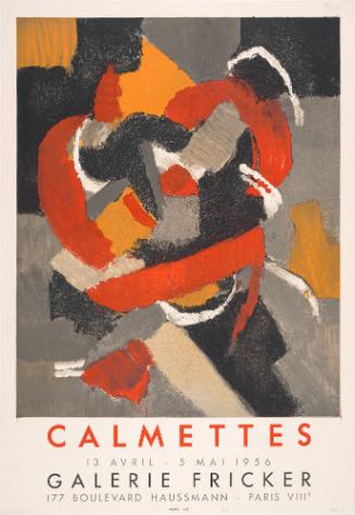 Poster: Calmettes, Galerie Fricker