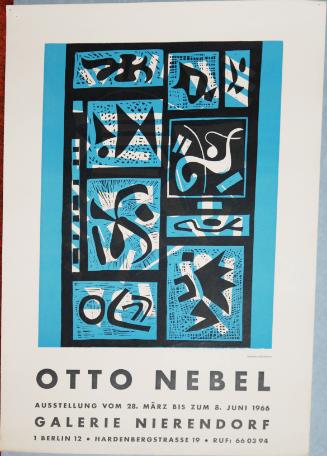 Exhibition Poster for Otto Nebel at Galerie Nierendorf
