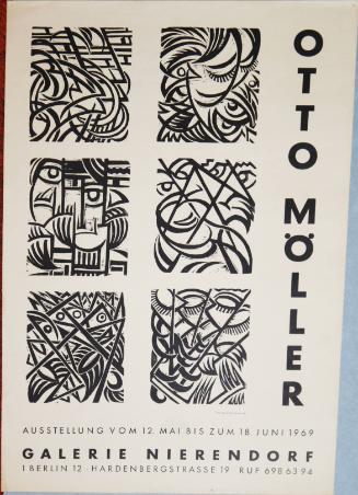 Exhibition Poster for Otto Moller at Galerie Nierendorf