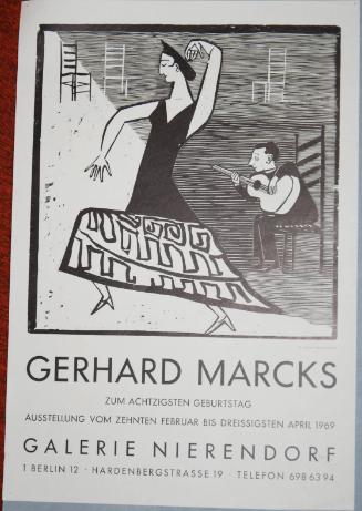 Exhibition Poster for Gerhard Marcks at Galerie Nierendorf