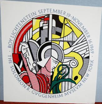 Exhibition Poster for Roy Lichtenstein at The Solomon R. Guggenheim Museum