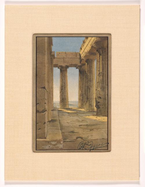 Untitled Temple Ruins at Paestum (?) Agrigento (?) 