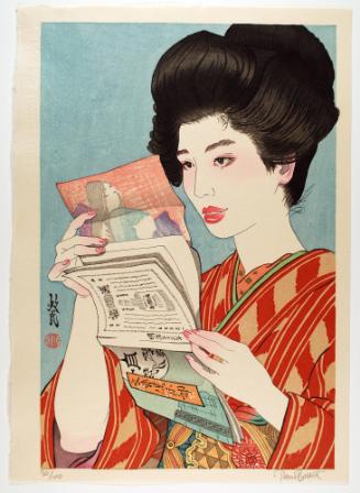 Flowers of a Hundred Years: A Frontispiece Illustration of 1900, (Hyakunen no Hana: Senkyuhyaku-nen no Kuchi-e)
