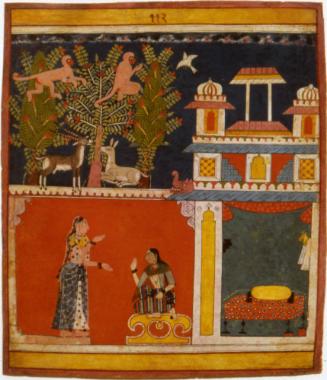 Radha Comforted by Her Maid
