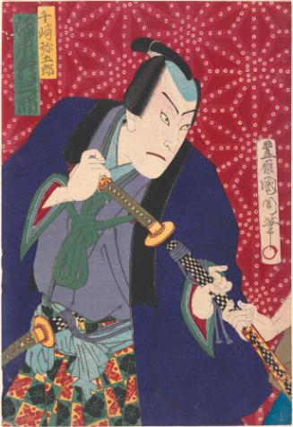 Senzaki Yagoro, Hayano Kampei, and Fuwa Kazuemon, scene from The Treasury of Loyal Retainers (Chushingura)