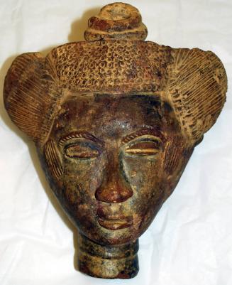 Portrait Head (probably from Funerary Vessel or Figure)
