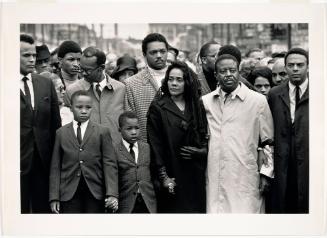 Untitled (Coretta Scott King and children, Jesse Jackson, Harry Belafonte in crowd)