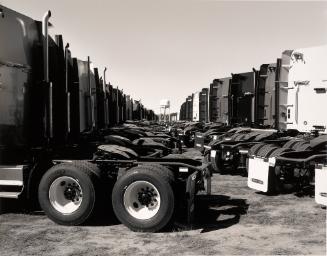 Untitled (Semi Cabs Parked Back to Back)