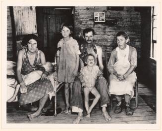 Bud Fields and his family at home