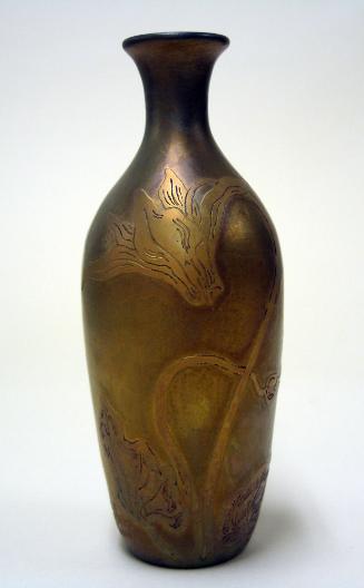 Bronzed Cameo Vase
