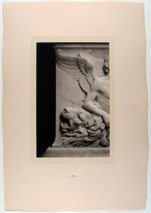 Base: Lion's Head, plate 3 from The Tomb of Antonio Rossellino for the Cardinal of Portugal