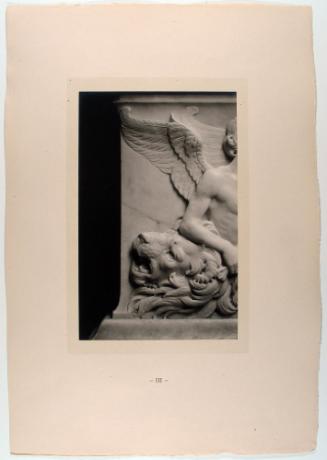 Base: Lion's Head, plate 3 from The Tomb of Antonio Rossellino for the Cardinal of Portugal