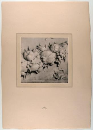 Base: Garland of Fruit, plate 6 from The Tomb of Antonio Rossellino for the Cardinal of Portugal