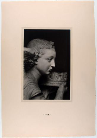 Angel Bearing a Crown: Head, Facing Right, plate 18 from The Tomb of Antonio Rossellino for the Cardinal of Portugal