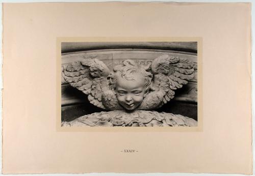 Cherub's Head at the Top of the Tomb: Whole, plate 34 from The Tomb of Antonio Rossellino for the Cardinal of Portugal