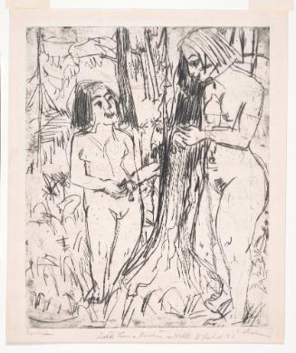 Two Naked Women in the Forest