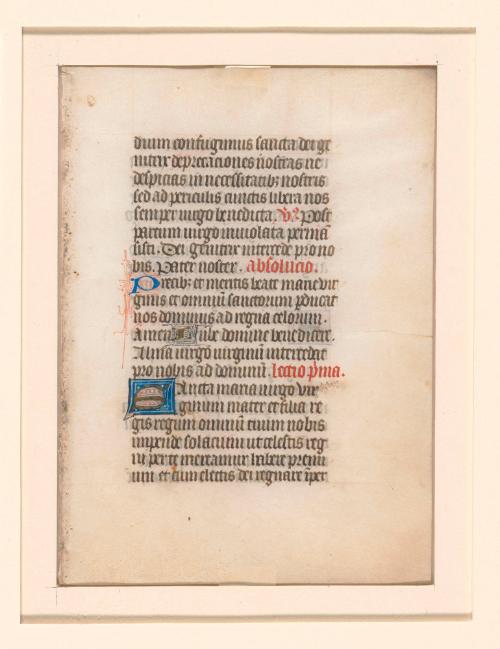 Page from Book of Hours of the Virgin
