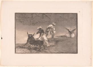 The Moors Bait a Bull in an Enclosure, plate 4 from the Tauromaquia series