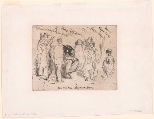 Frontispiece for Douze Eaux Fortes d'après Nature par James Whistler (Twelve Etchings from Life)