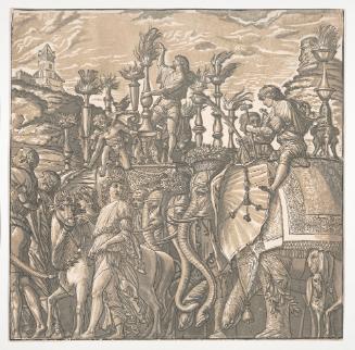 The Triumph of Julius Caesar: The Elephants (no. 5), after Andrea Mantegna,
