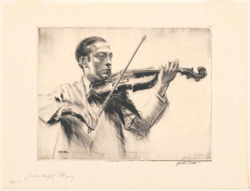 Jascha Heifetz Playing