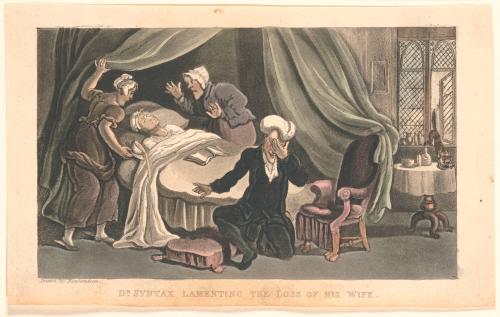 Dr. Syntax Lamenting the Loss of His Wife, from "The Second Tour of Dr. Syntax, in Search of Consolation" #1