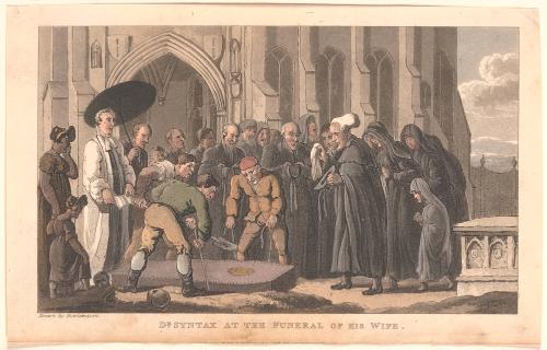 Dr. Syntax at the Funeral of His Wife, from "The Second Tour of Dr. Syntax, in Search of Consolation" #2