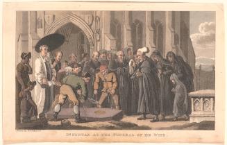 Dr. Syntax at the Funeral of His Wife, from "The Second Tour of Dr. Syntax, in Search of Consolation" #2