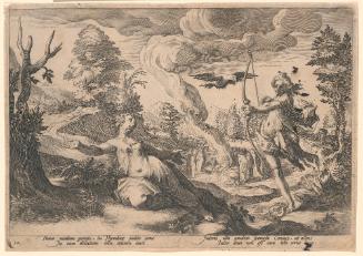 Coronis Killed by Apollo, No. 14 from Metamorphoses