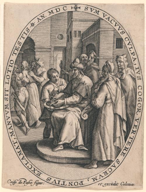 Pilate Washing His Hands, from the Oval Passion