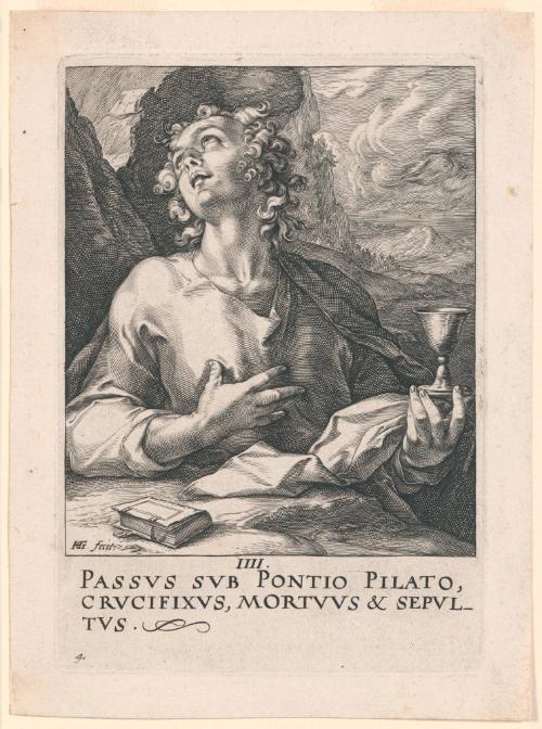 Saint John the Evangelist, from the Series Christ, the Twelve Apostles, and Paul