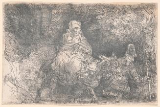 The Flight Into Egypt:  Crossing a Brook