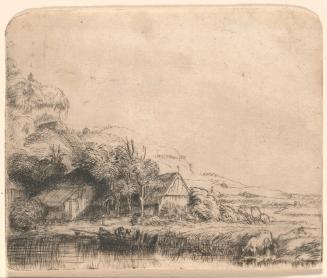 Landscape with Cow Drinking