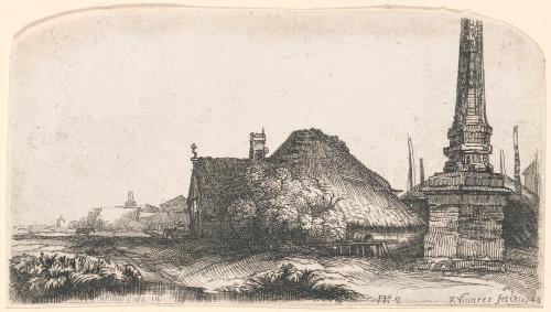 Landscape with An Obelisk