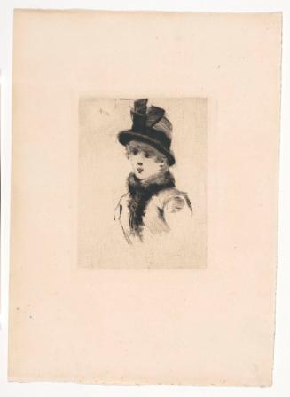 Woman in a Hat and Fur Collar