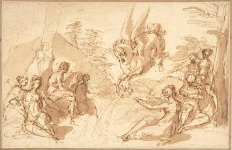 Apollo and the Muses with Pegasus