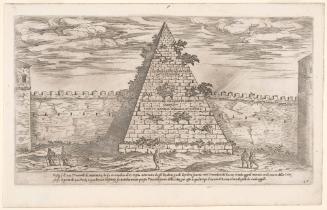 The Pyramid of Caius Cestius, from I vestigi dell'antichita di Roma (The Ruins of Ancient Rome)